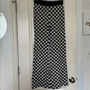 Blue Blush Black and White Knit Sweater Pant